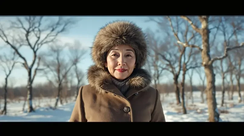 久久影视雪地遛弯，零下三十度照样精神 - 久久影视高清实拍视频封面
