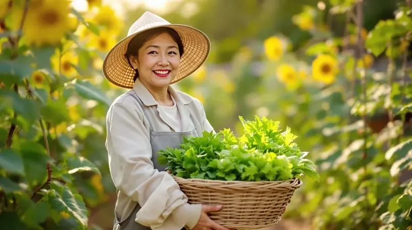 久久影视菜园子大丰收，黄瓜茄子摘不完 - 久久影视高清实拍视频封面